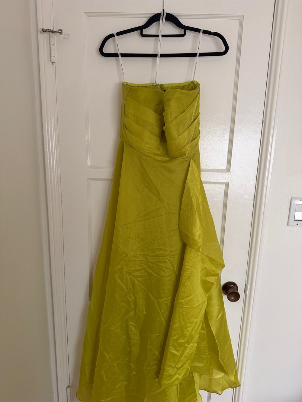 Strapless Gown in summer citrus 🍋‍🟩